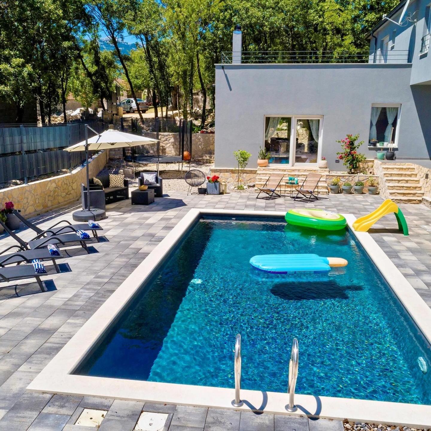 Luxury Villa Andrea Vrzika In Forest Near The Sea Zagvozd Kültér fotó