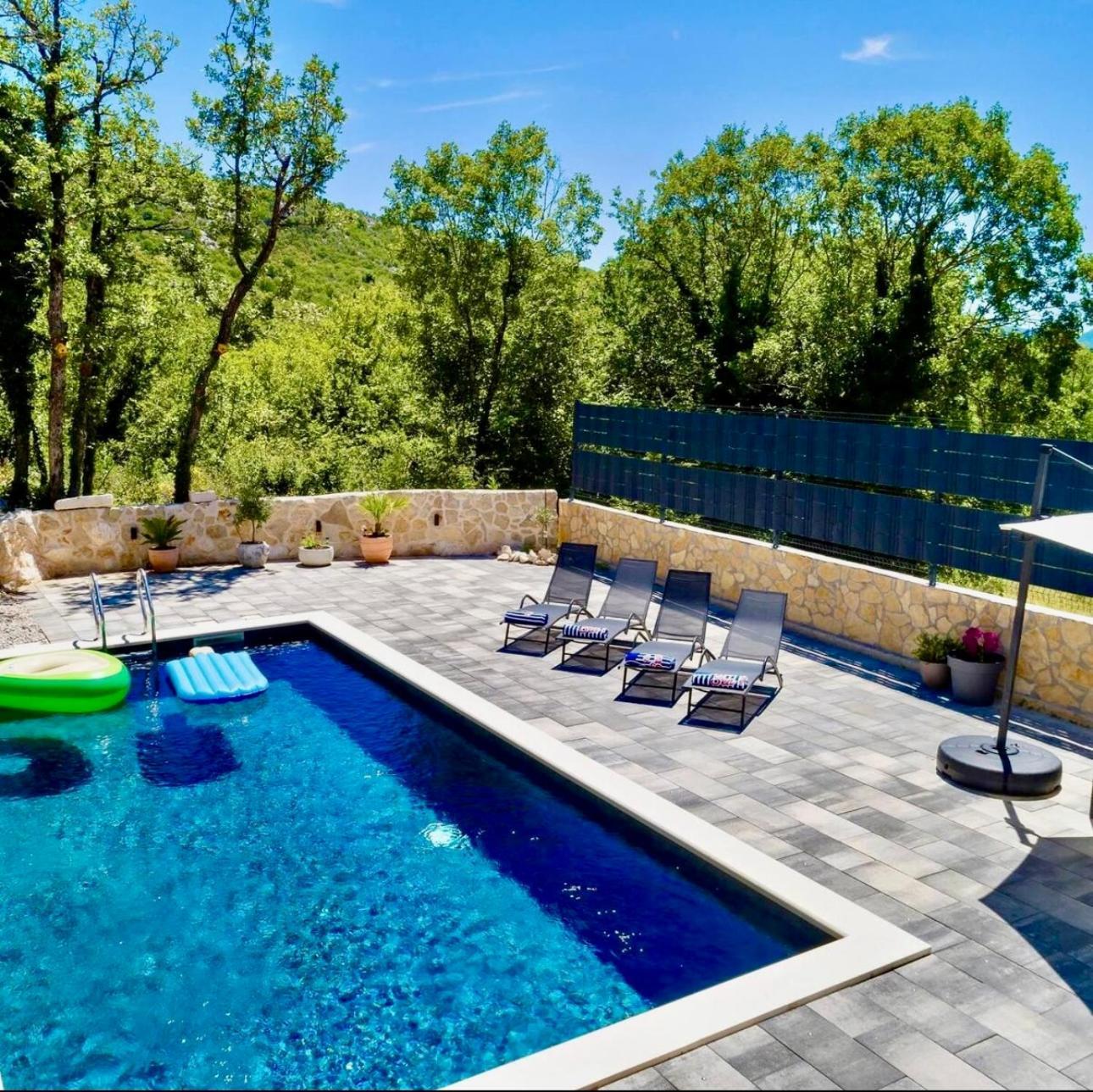 Luxury Villa Andrea Vrzika In Forest Near The Sea Zagvozd Kültér fotó